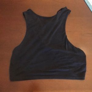 Cropped Open Back Tank